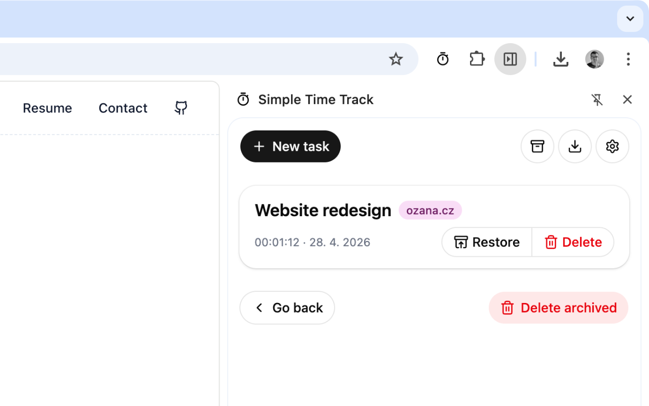 Simple Time Track - 截图 2