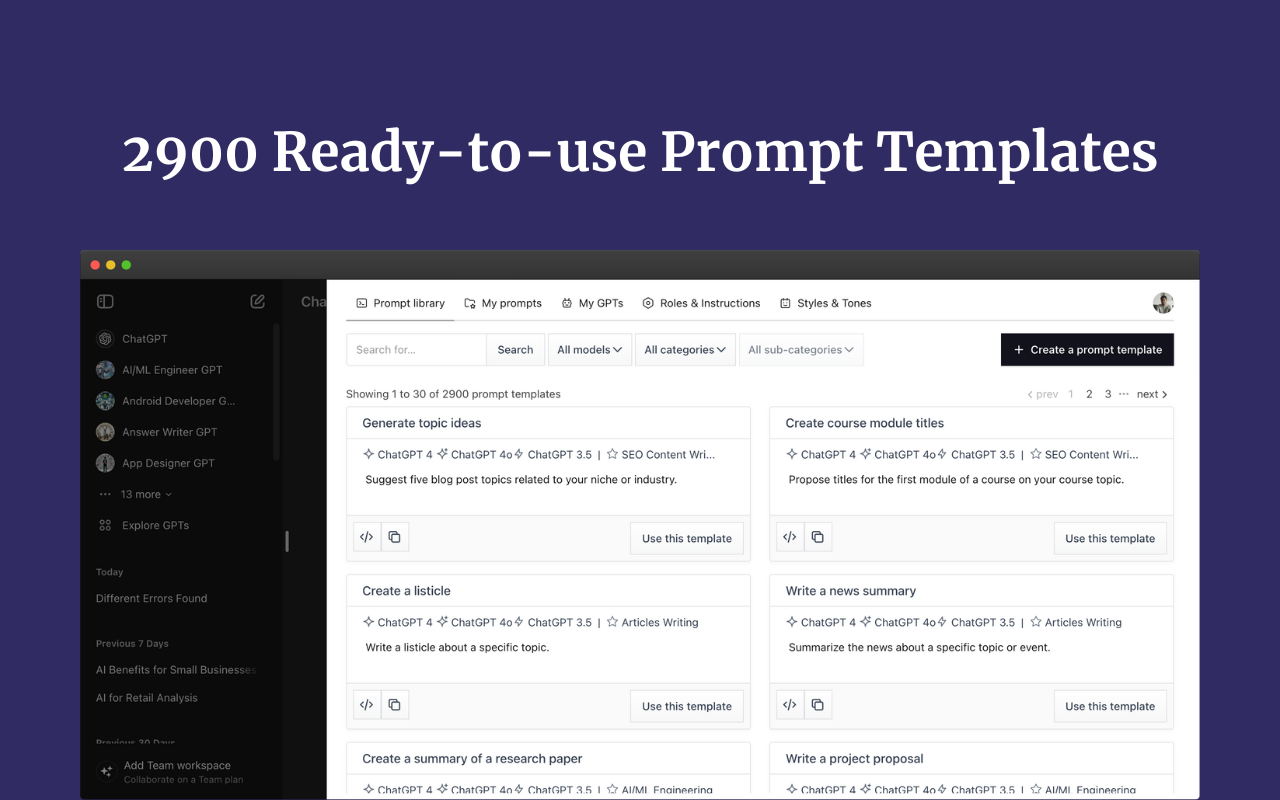 Promptmatic: Superpower ChatGPT - 截图 1