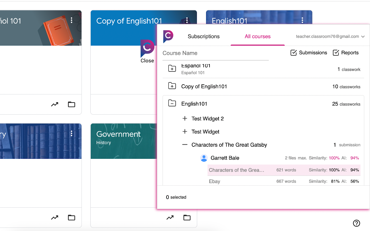 Google Classroom plagiarism and AI checker - 截图 2