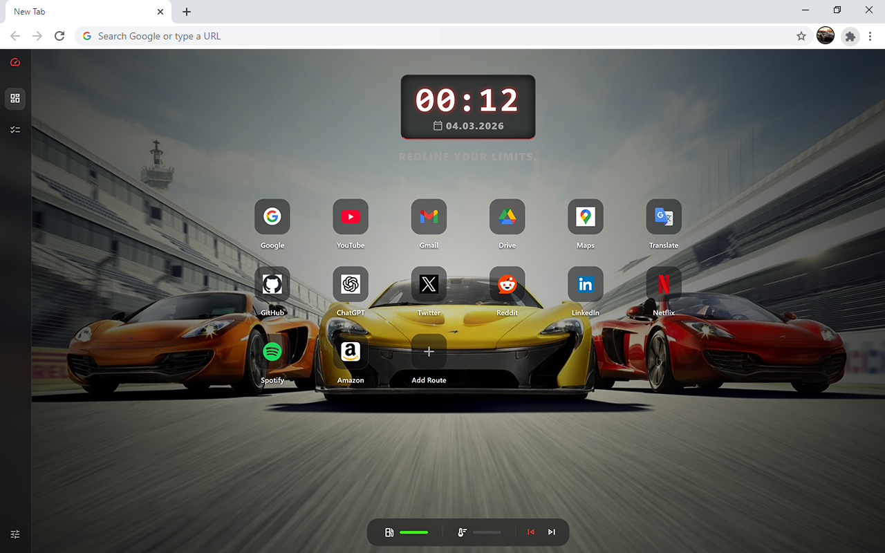 Super Sports Car HD Wallpaper New Tab - 截图 3