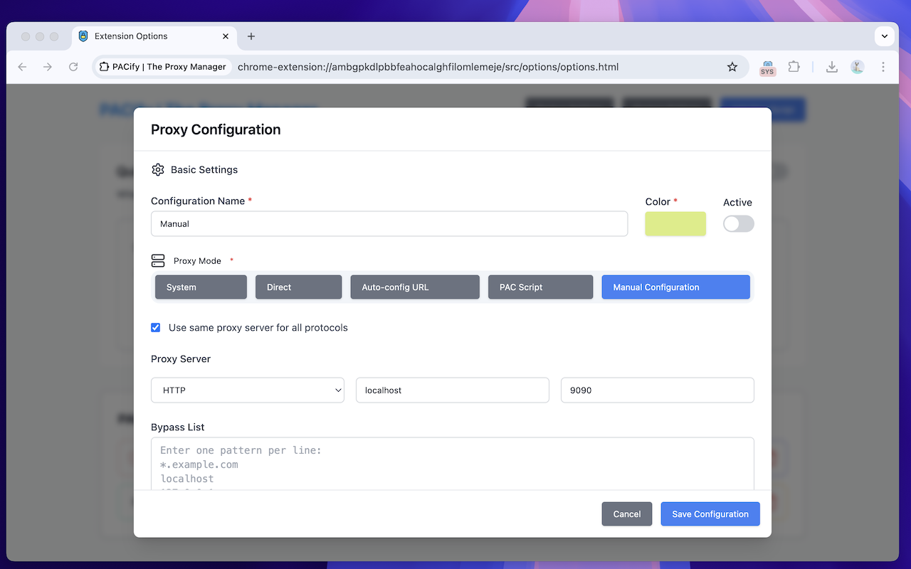 PACify | The Proxy Manager - 截图 3