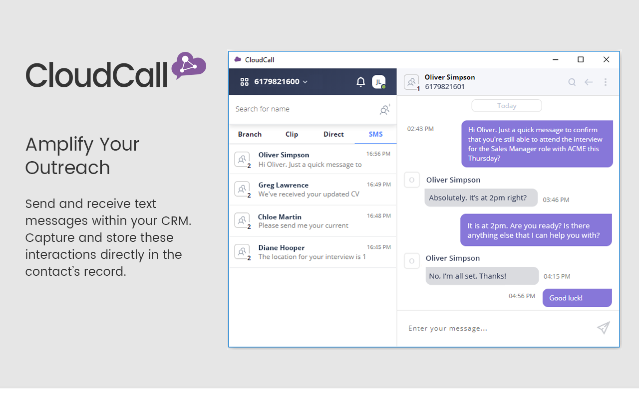 CloudCall Unified Communications for CRM - 截图 4