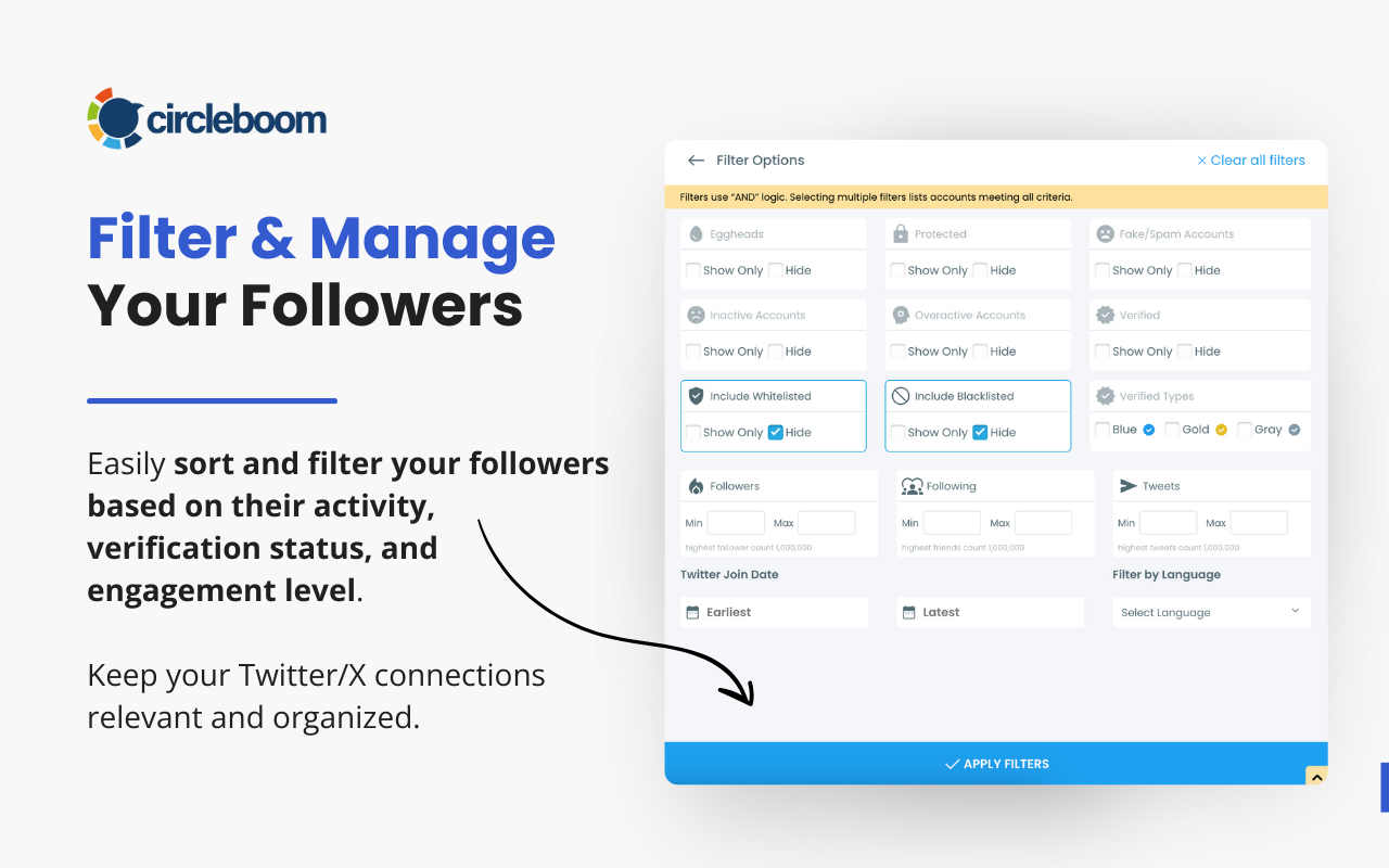 Circleboom Remove Twitter/X Followers - 截图 1
