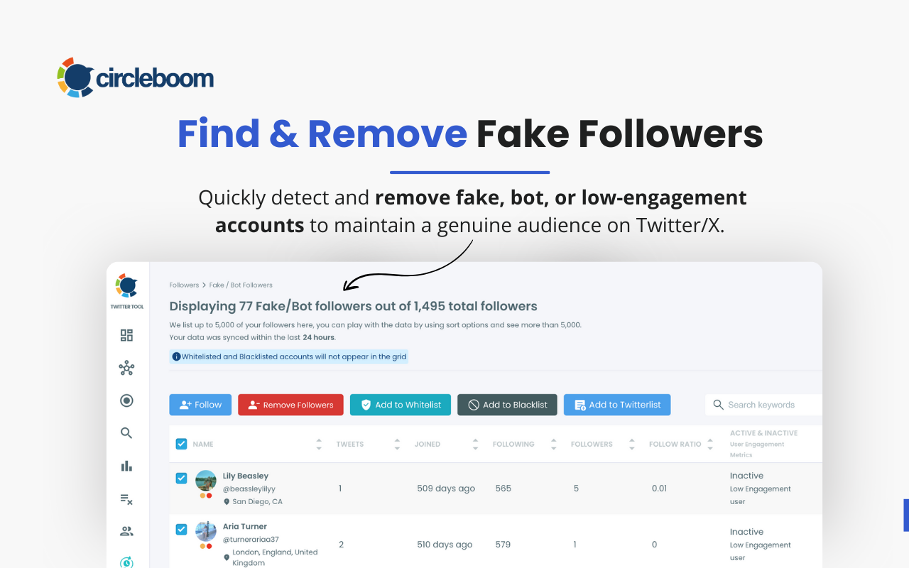 Circleboom Remove Twitter/X Followers - 截图 3