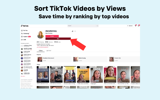 Download, Sort, Transcribe TikTok - TokScribe - 截图 3