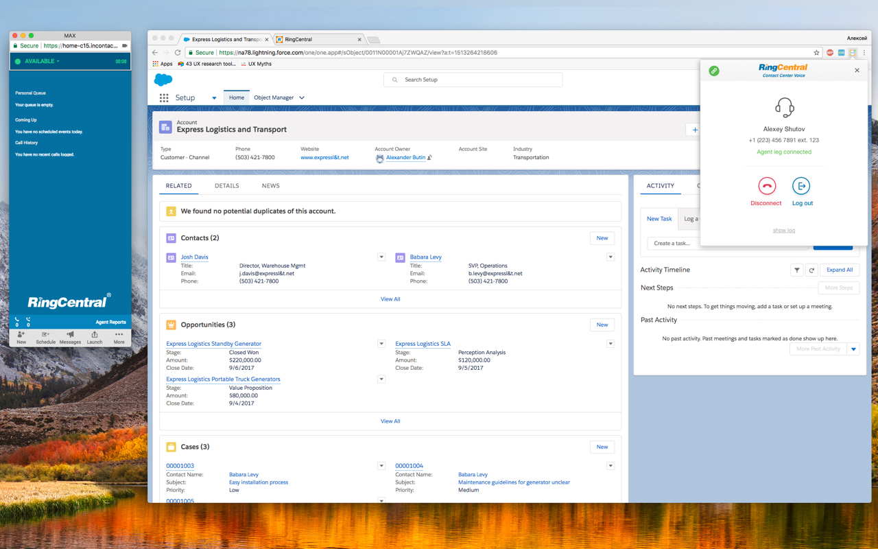RingCentral Contact Center Voice - 截图 2