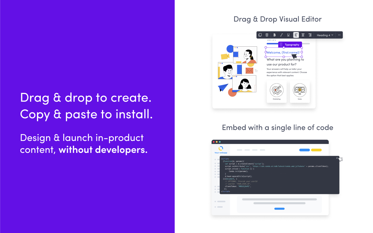 Candu for Chrome: Launch Product Experiences - 截图 2