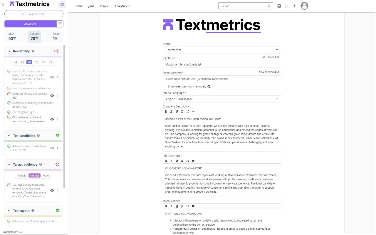 Textmetrics - 截图 1