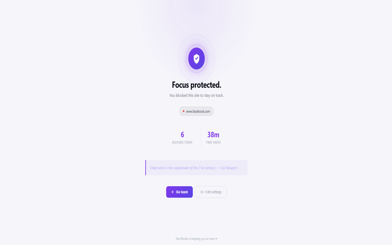 Site Blocker - 截图 2