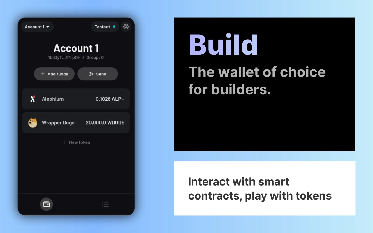 Alephium Extension Wallet - 截图 1