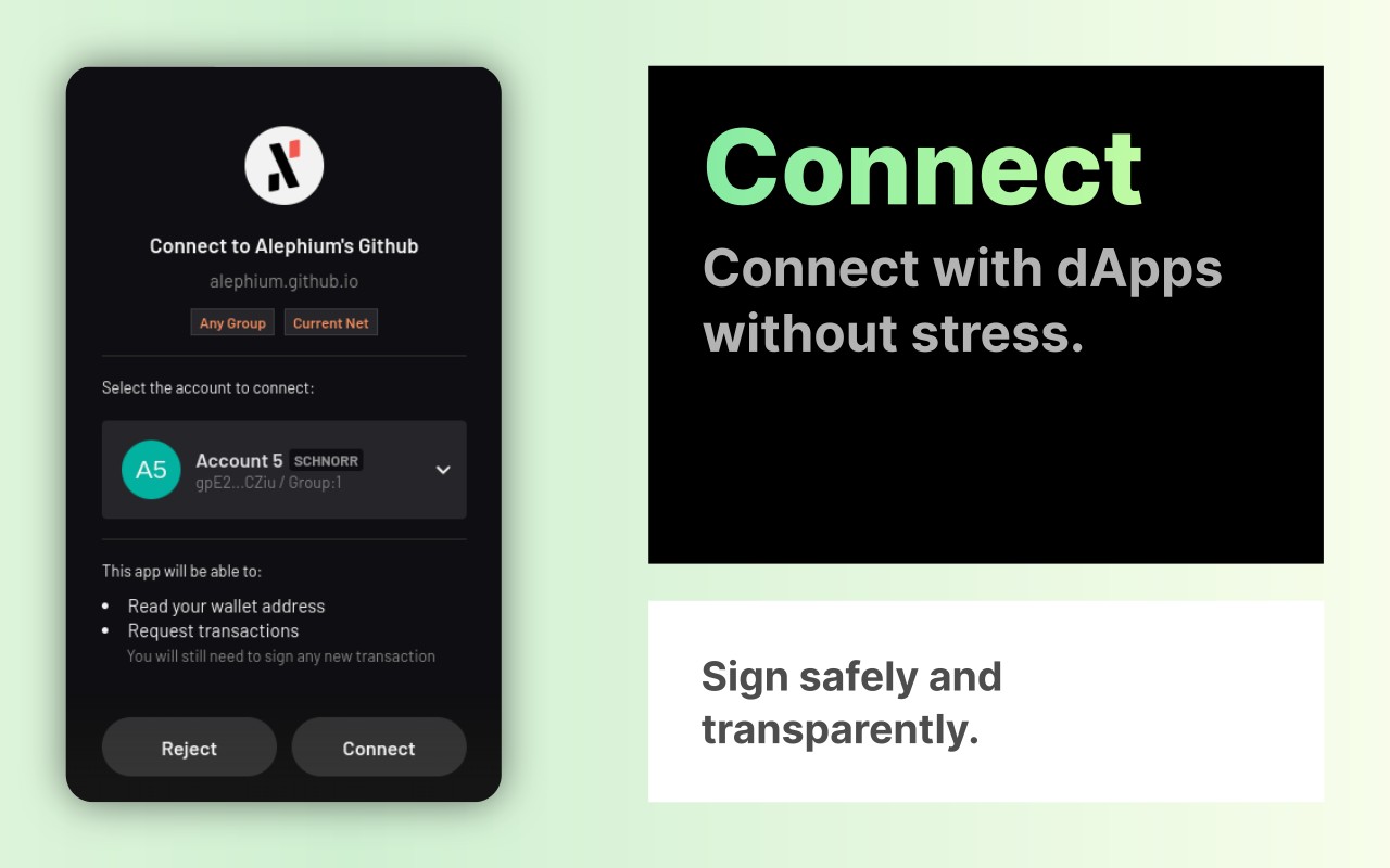 Alephium Extension Wallet - 截图 3