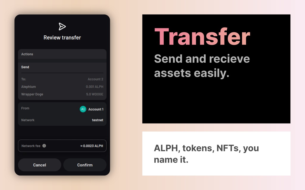 Alephium Extension Wallet - 截图 4