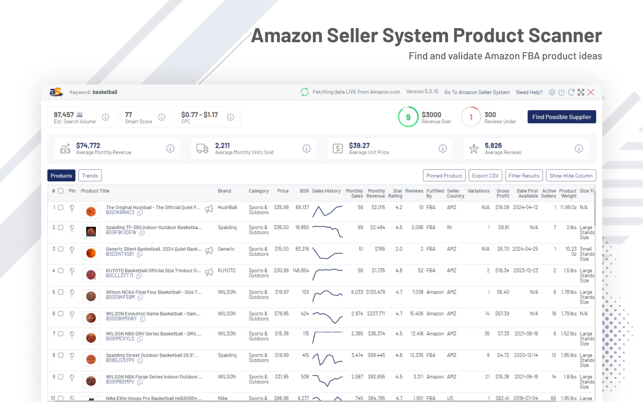 Amazon Seller System Product Scanner - 截图 3