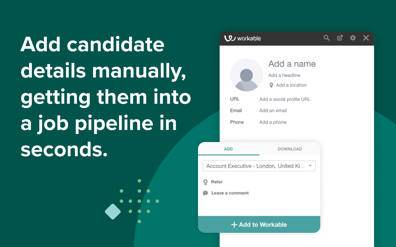 Workable Extension - email and resume finder - 截图 2