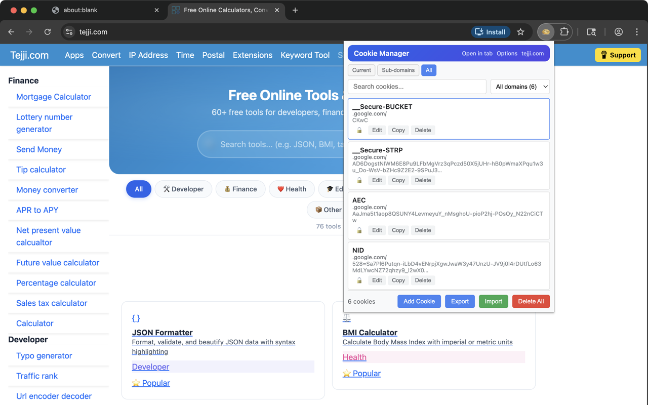 Cookie Manager - 截图 6