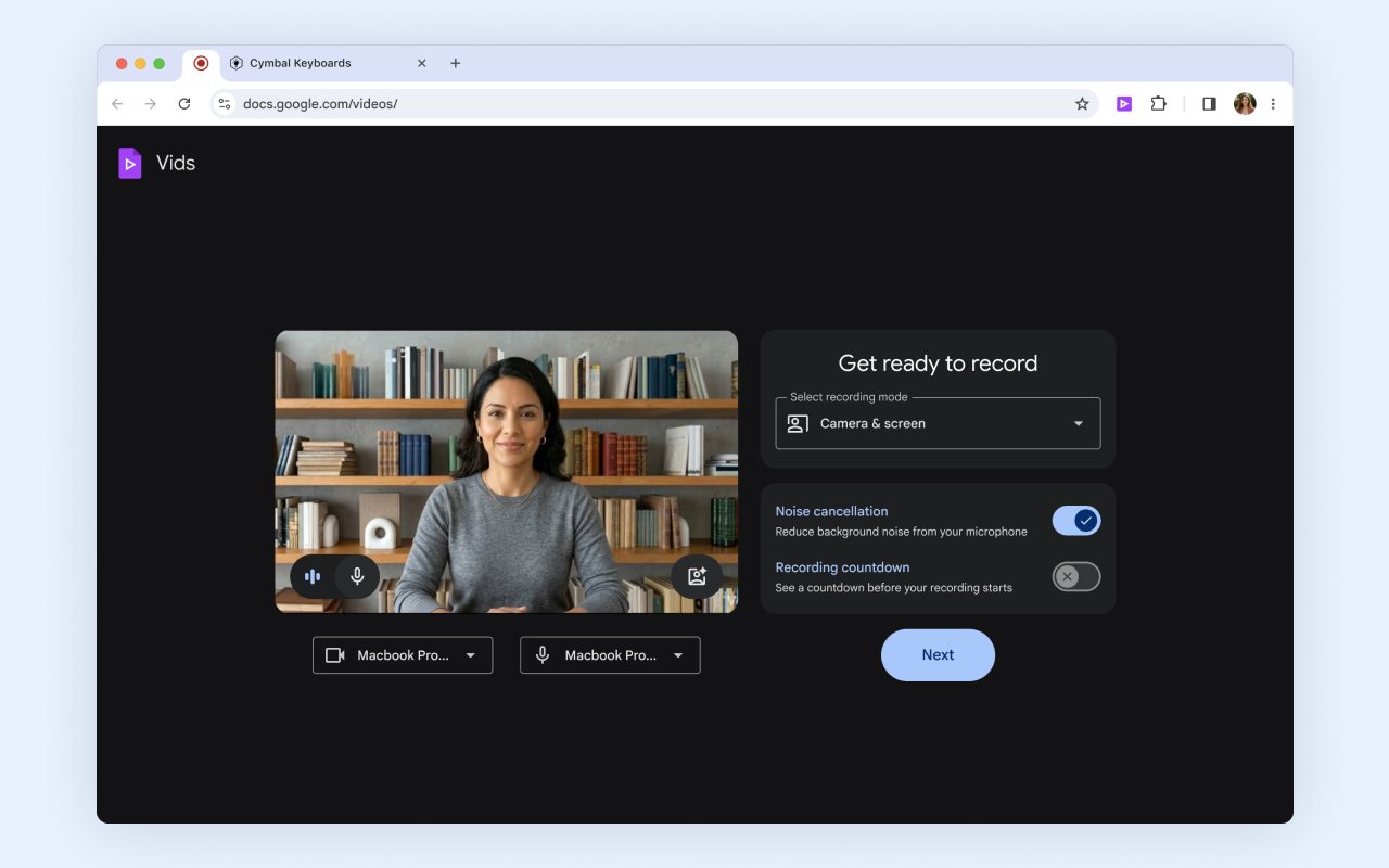Google Vids 屏幕录制工具 - 截图 2