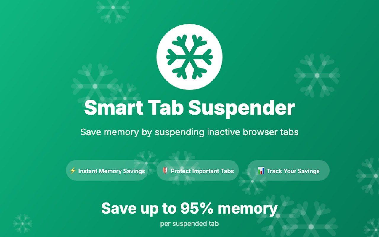 Smart Tab Suspender – 节省内存,提速Chrome - 截图 2