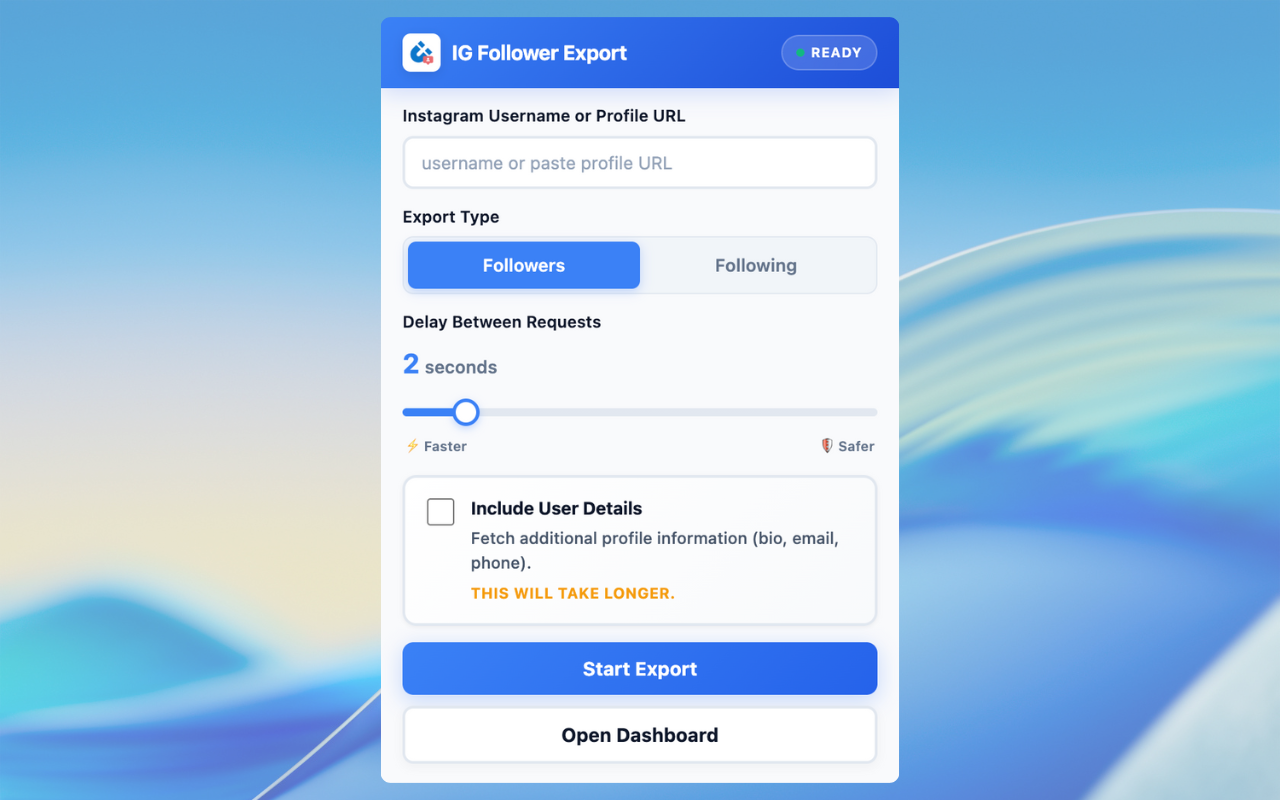 IG Follower Export Tool – Unlimited Free Exports by Scravio - 截图 4