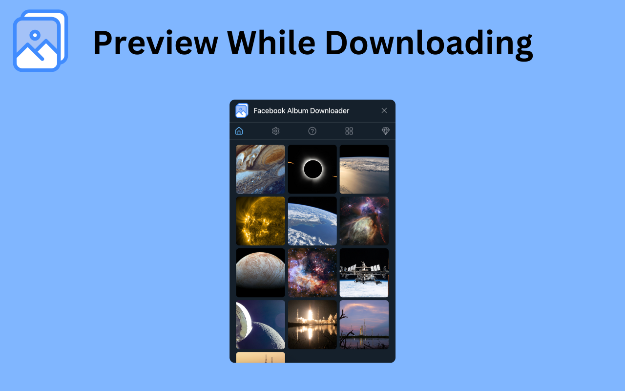 Facebook Album Downloader - 截图 2