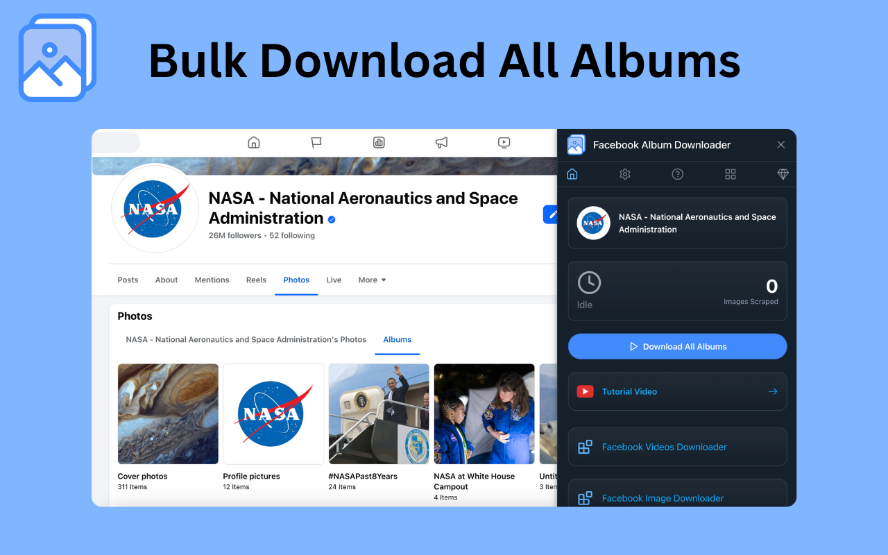 Facebook Album Downloader - 截图 3