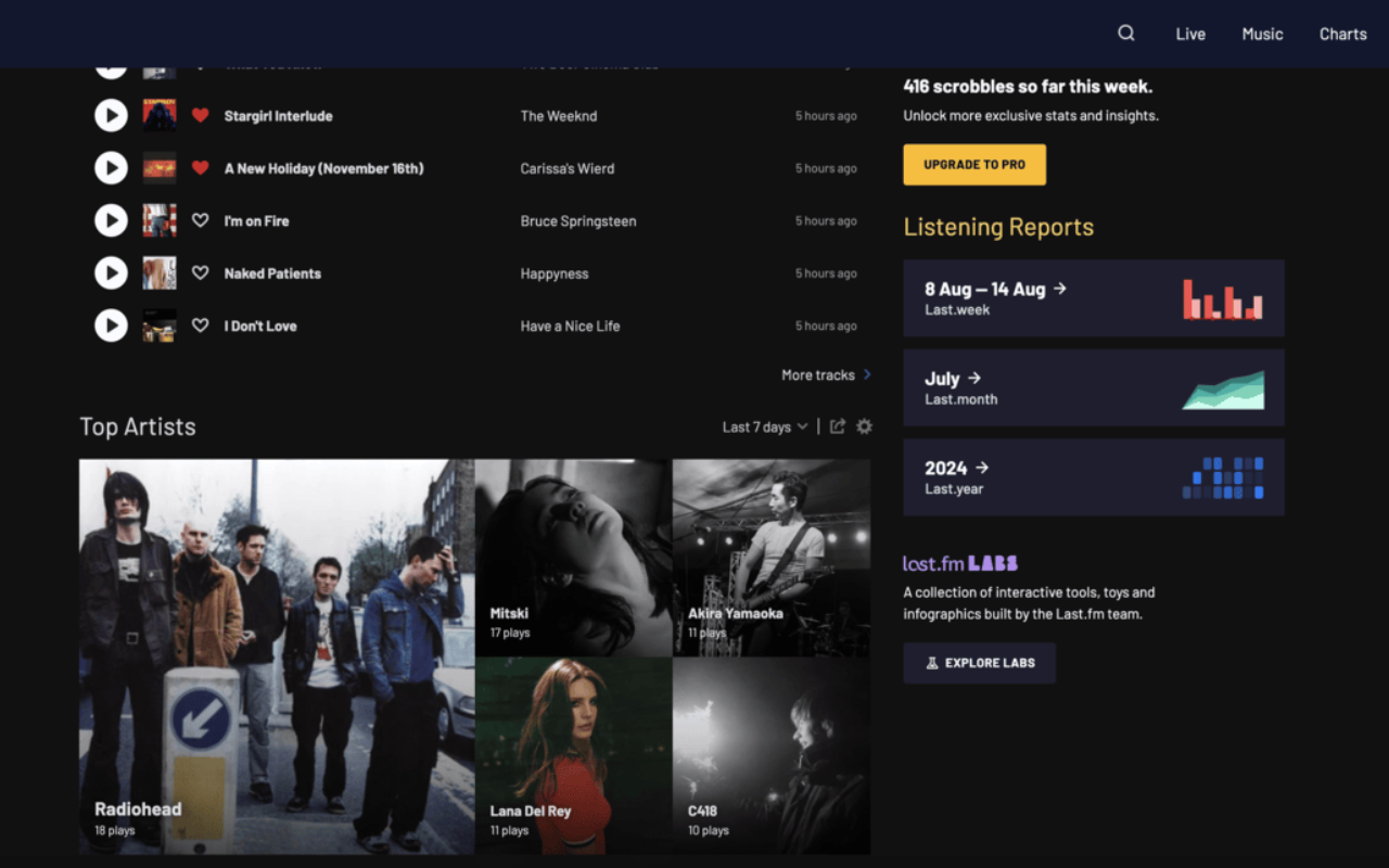 Last.fm Dark Mode - 截图 2
