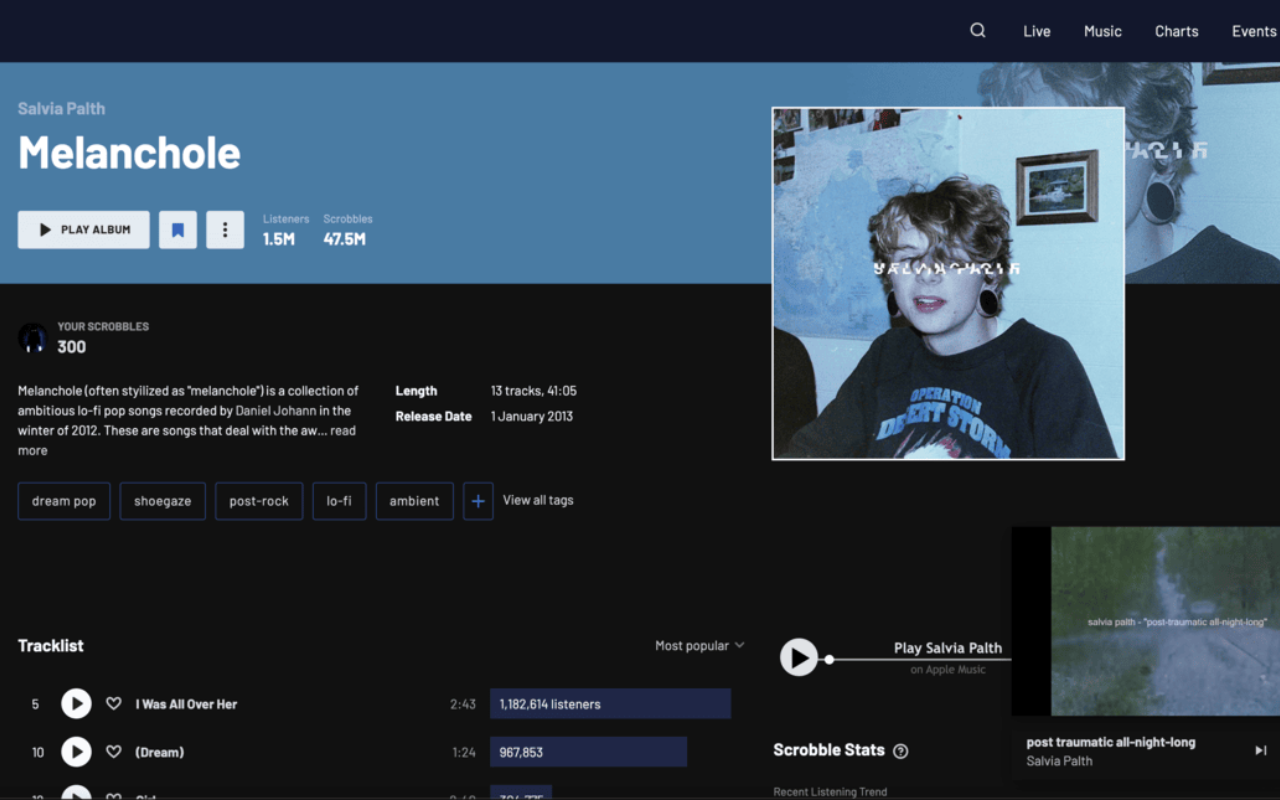 Last.fm Dark Mode - 截图 3