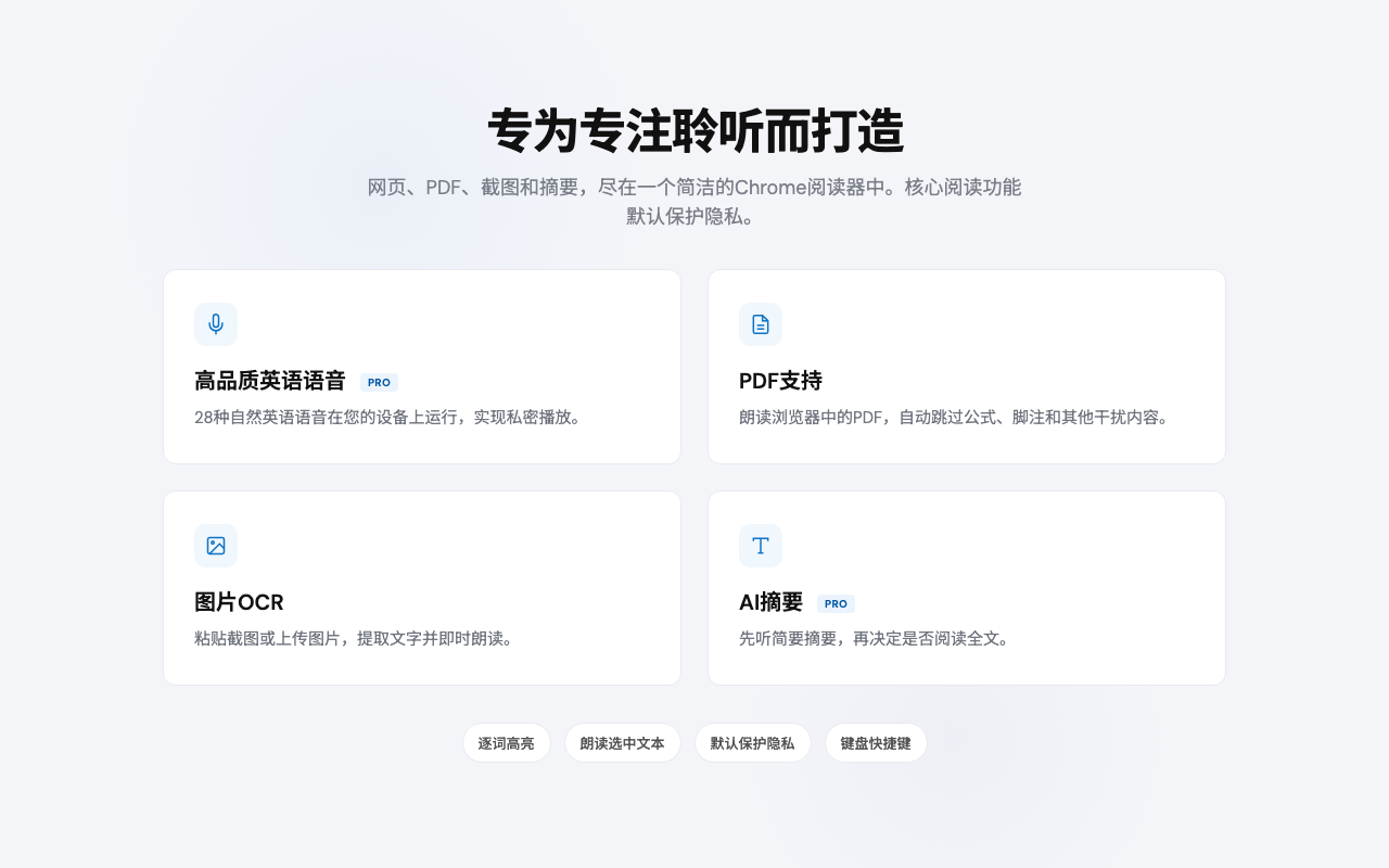 Readox – 网页和PDF朗读工具 - 截图 3