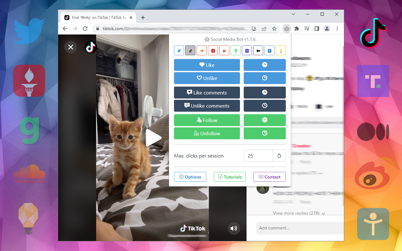 Social Media Bot. Auto Clicker Growbot. - 截图 3