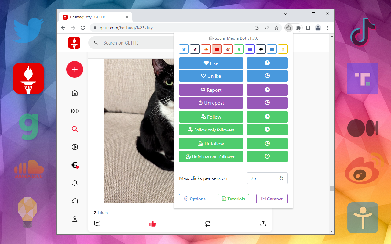 Social Media Bot. Auto Clicker Growbot. - 截图 5