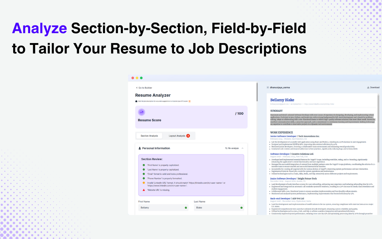 ResumeUp.AI - AI Resume Builder, LinkedIn Profile Optimizer & Job Tracker - 截图 3