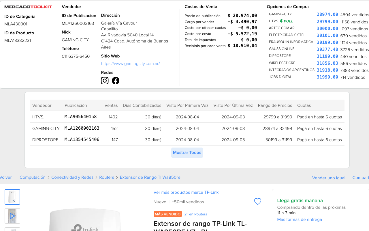 MercadoLibre Herramientas con IA - 截图 4