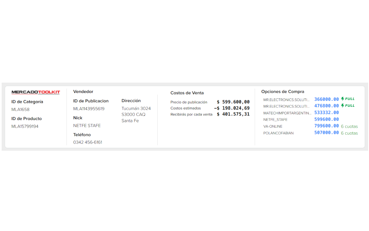 MercadoLibre Herramientas con IA - 截图 5