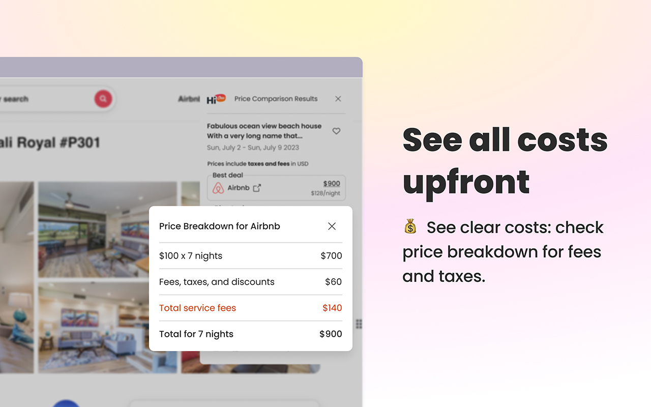 HiChee: Airbnb/Booking/Vrbo Price Comparison - 截图 2
