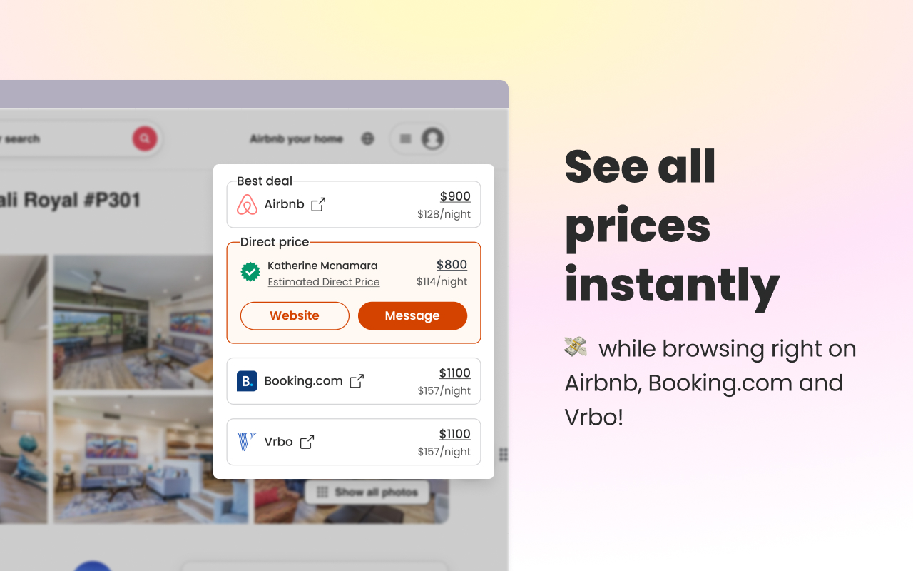 HiChee: Airbnb/Booking/Vrbo Price Comparison - 截图 4