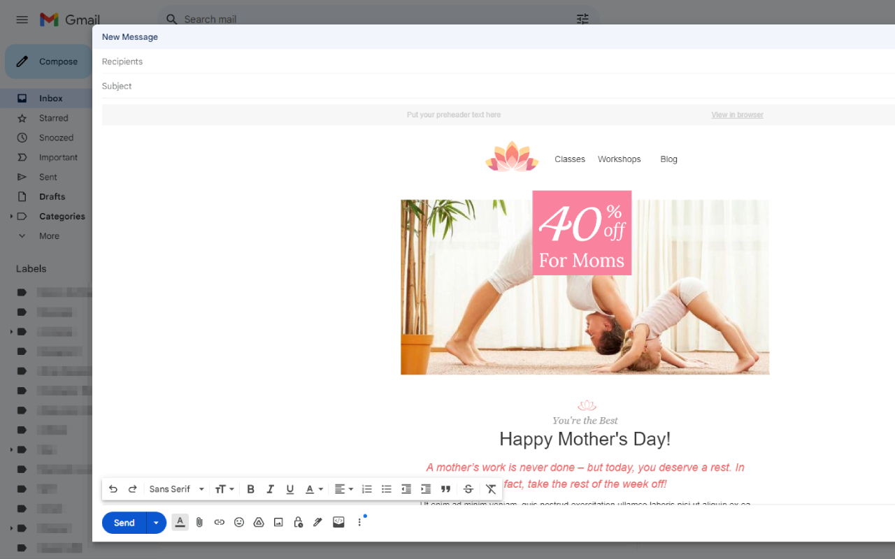 HTMaiL: Insert HTML into Gmail, Outlook and Yahoo Mail - 截图 4