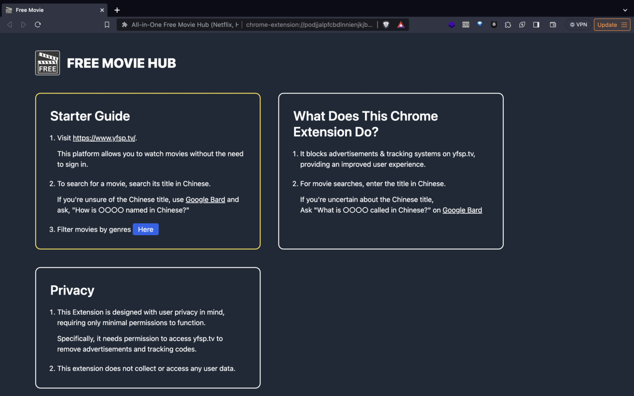 MovieMonk – Free Movies. No Ads. - 截图 2