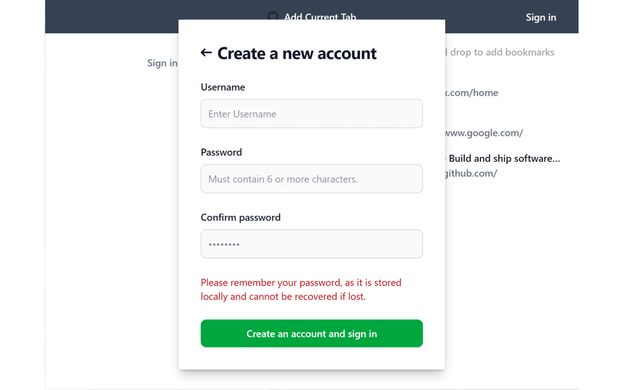 Privacy Bookmarks - 截图 3