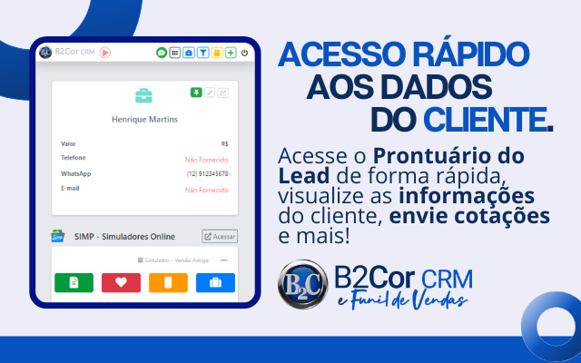 B2Cor CRM e Funil de Vendas - agencialink.com - 截图 2
