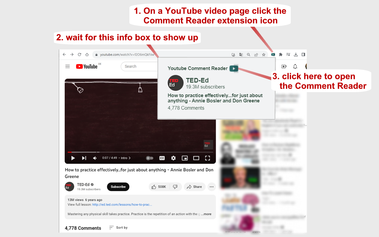 YouTube Comment Reader - 截图 2