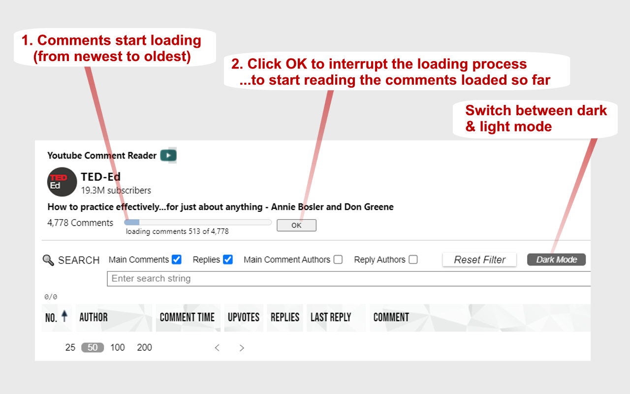 YouTube Comment Reader - 截图 5