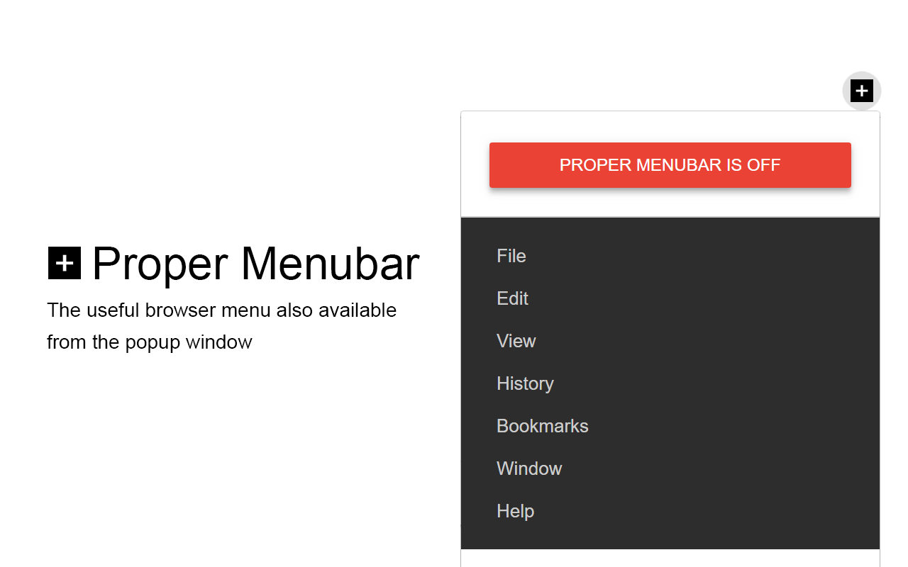 Proper Menubar for Google Chrome - 截图 1