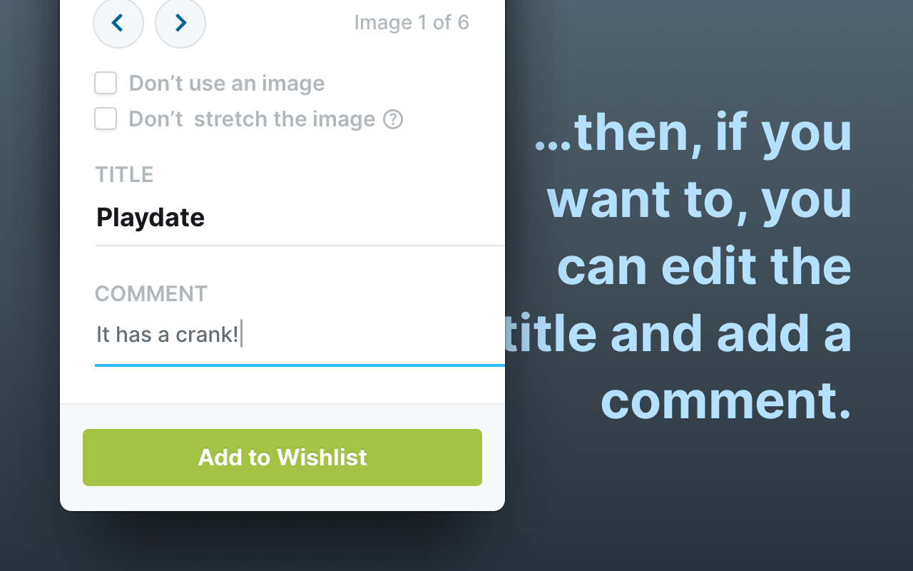 Add to Wishlistr - 截图 2