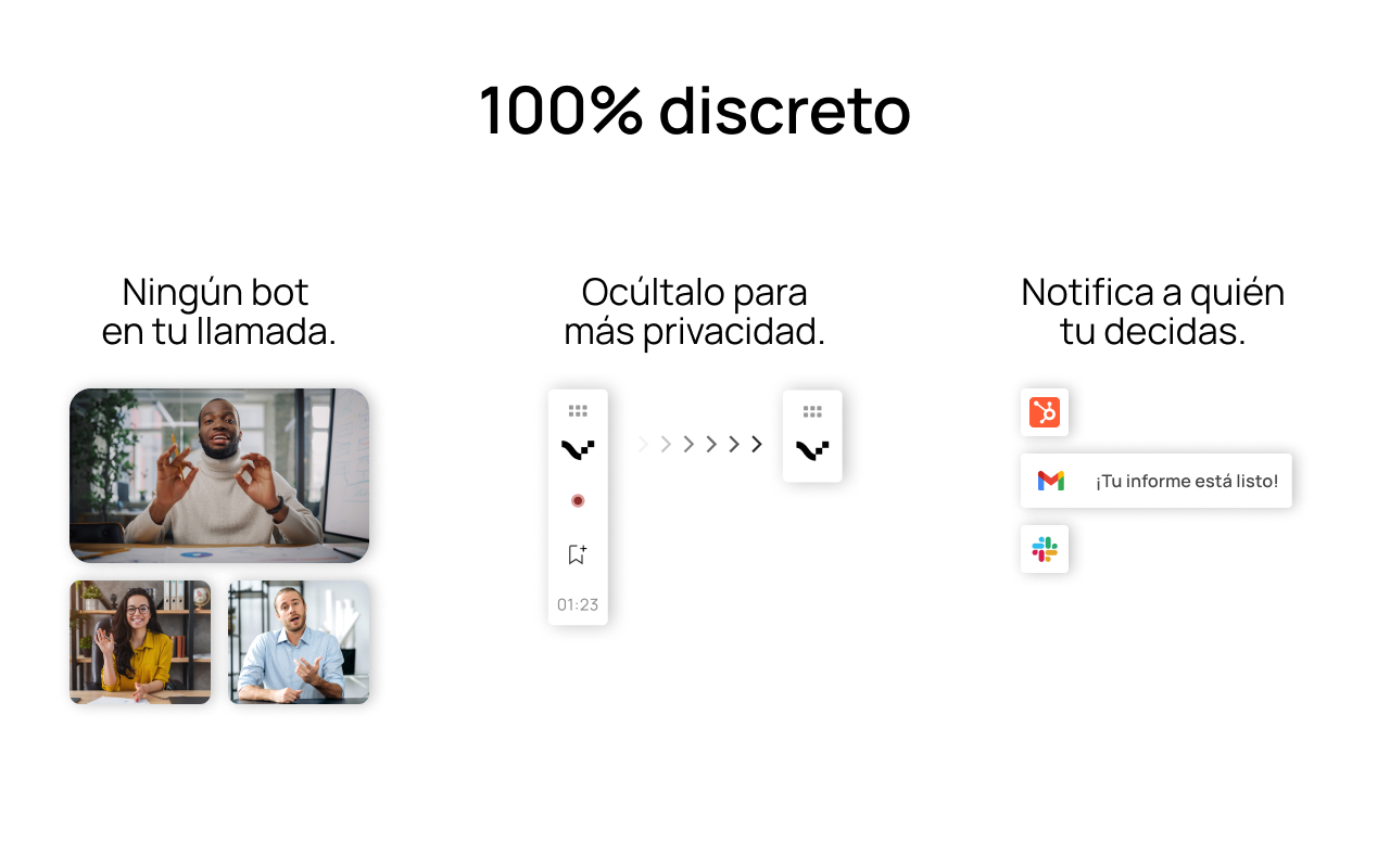 Voicit: Resumen reunión IA y notas online - 截图 1