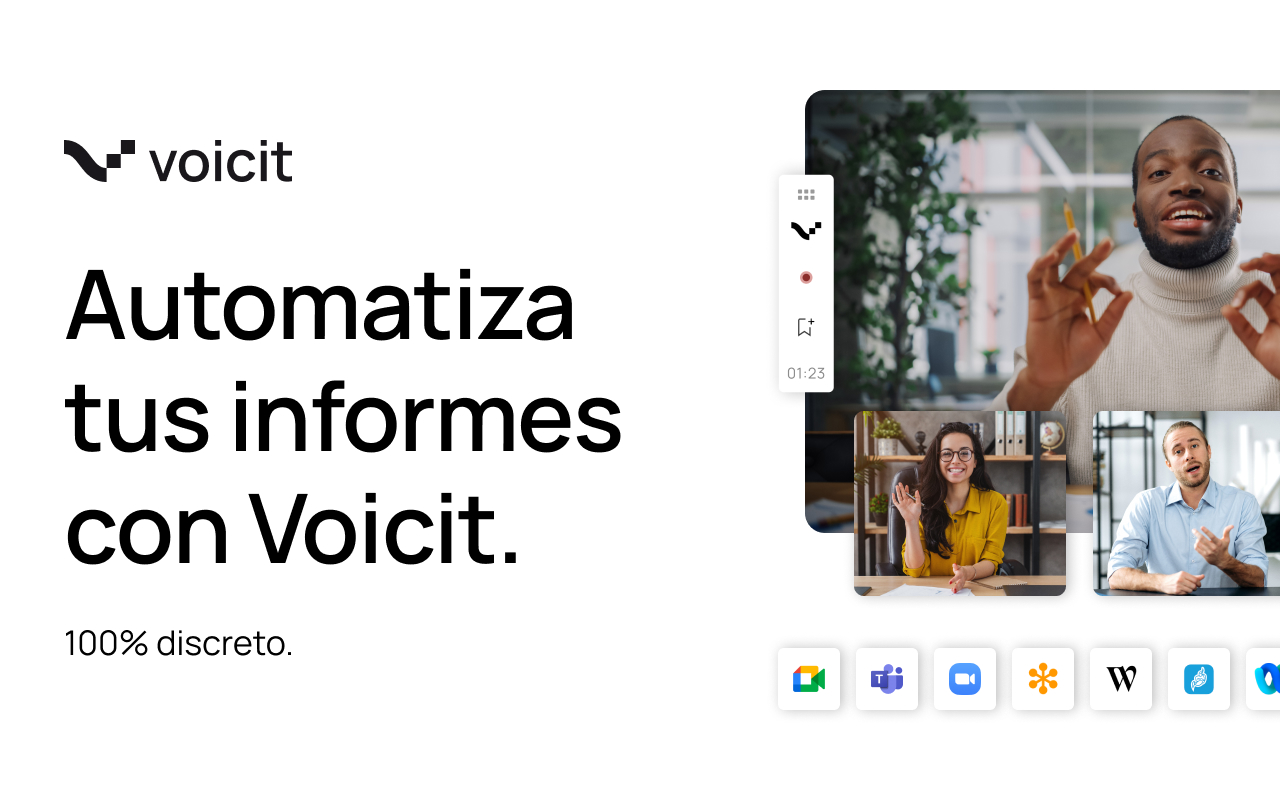 Voicit: Resumen reunión IA y notas online - 截图 4