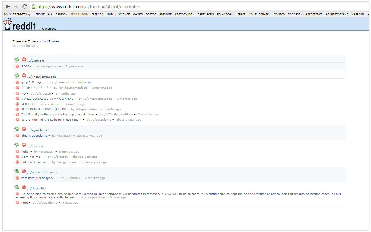 Moderator toolbox for reddit - 截图 2