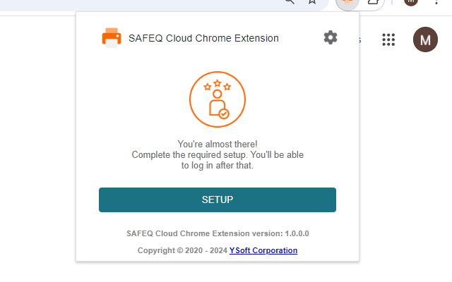 SAFEQ Cloud Chrome Extension - 截图 5
