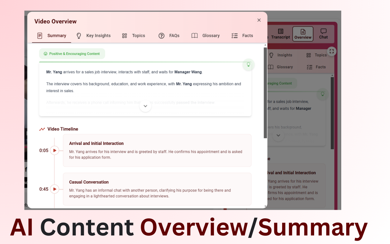 Tubelator: AI Subtitles, Summaries & Transcript Export for YouTube - 截图 5