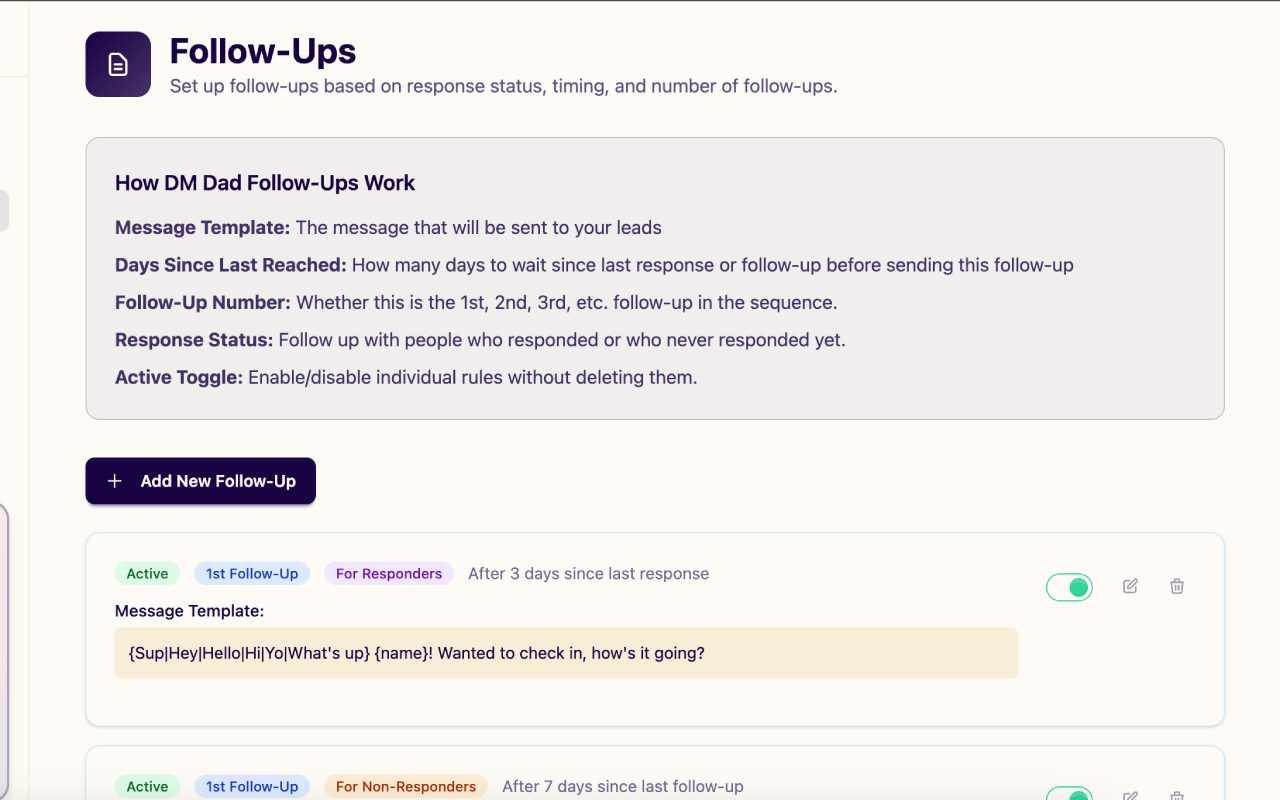 DM Dad - Automate X (Twitter) and Reddit Messages - 截图 3