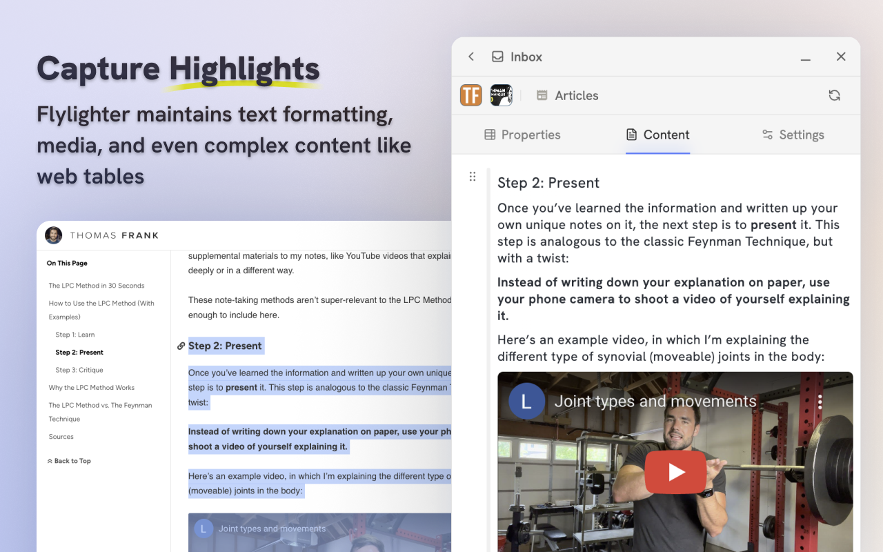 Flylighter: Capture Articles and Highlights to Notion - 截图 2