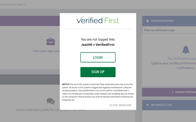 Verified First - Background Screening - 截图 1